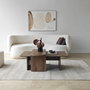 Hanah Home Juego de Mesas de Café Paris - Bronce y Nogal